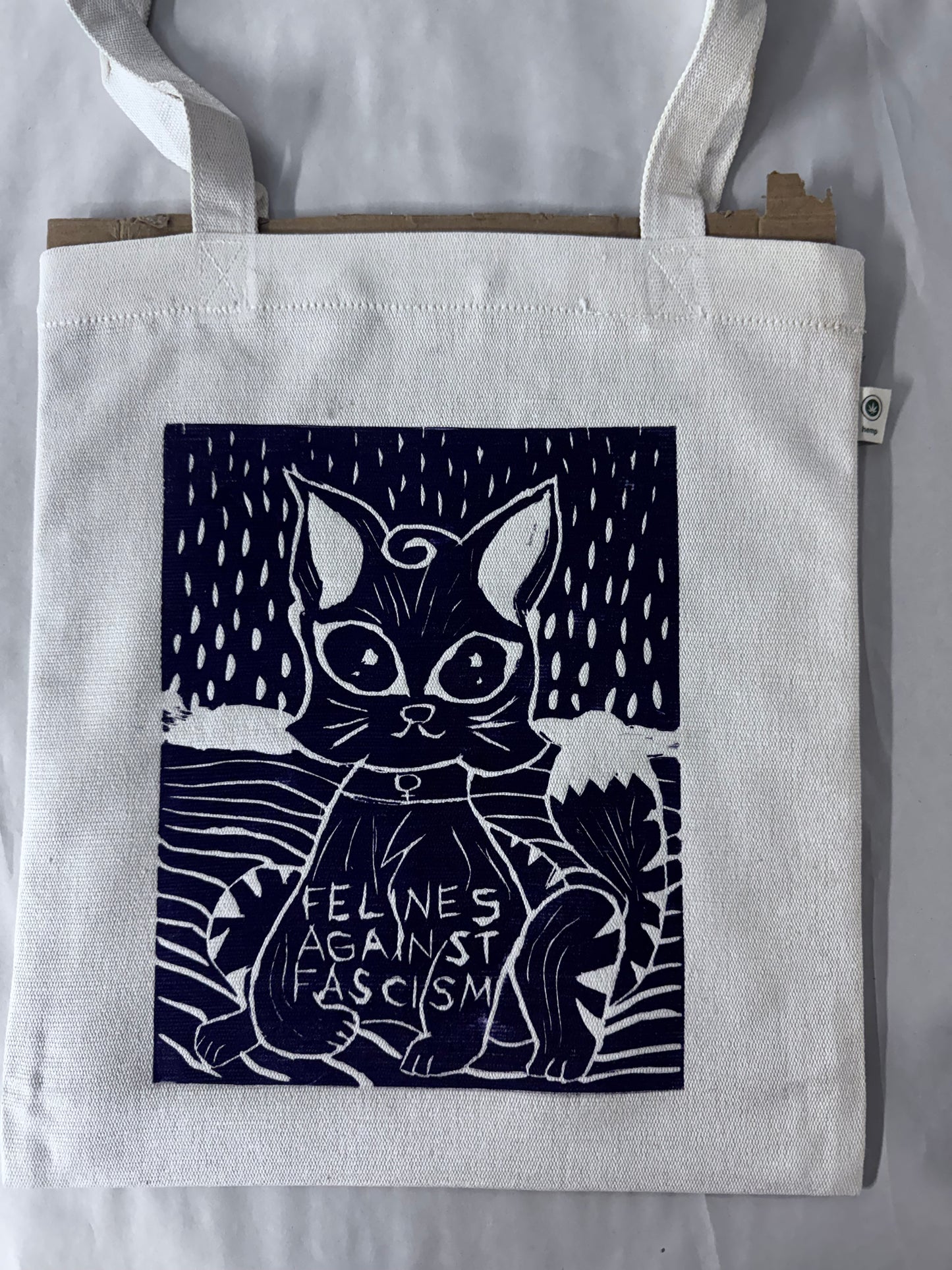 Maggie Janes Mostly Hemp, Hand Printed Tote Bags