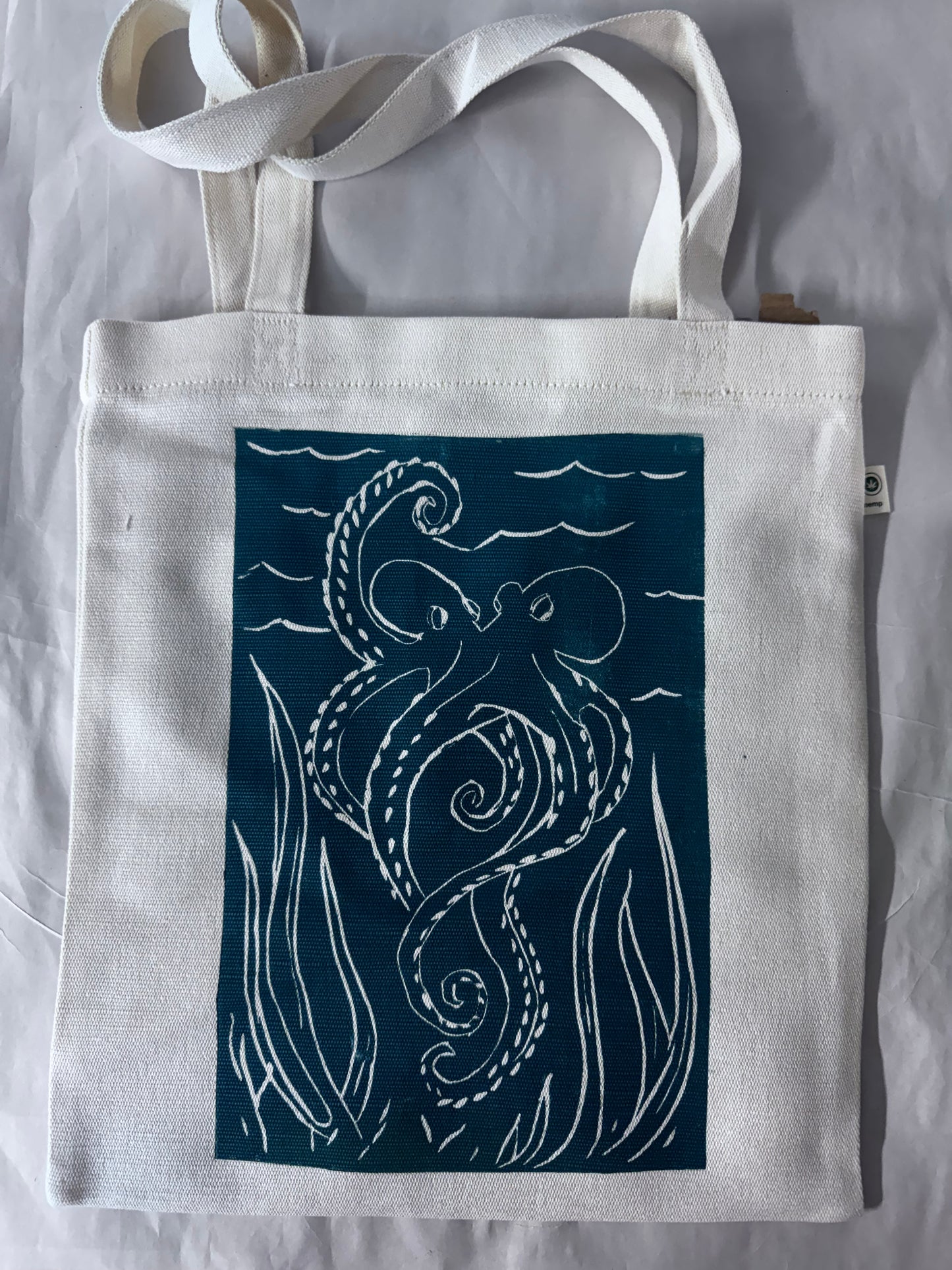 Maggie Janes Mostly Hemp, Hand Printed Tote Bags