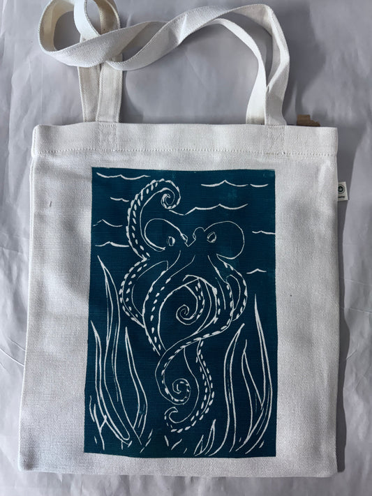 Maggie Janes Mostly Hemp, Hand Printed Tote Bags